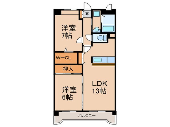 ユースパラシオンの物件間取画像